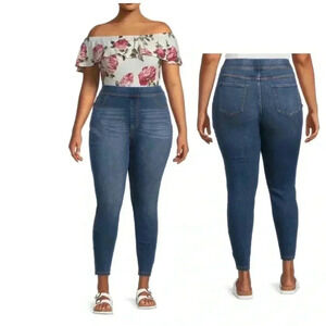 🆕NOHO Curvy Plus-Size Mid Blue Jegging 3XG🆕
